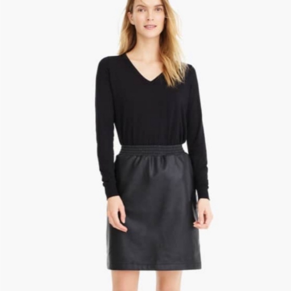 Universal Standard faux leather skirt